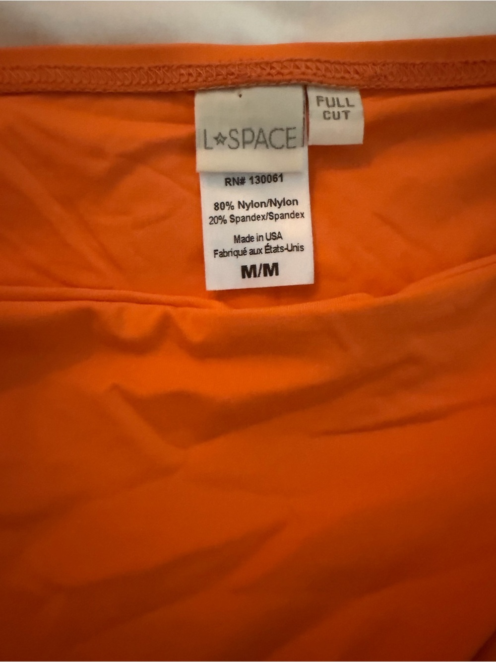 L*Space Orange Three-Piece Bikini Set - Picture 6 of 6